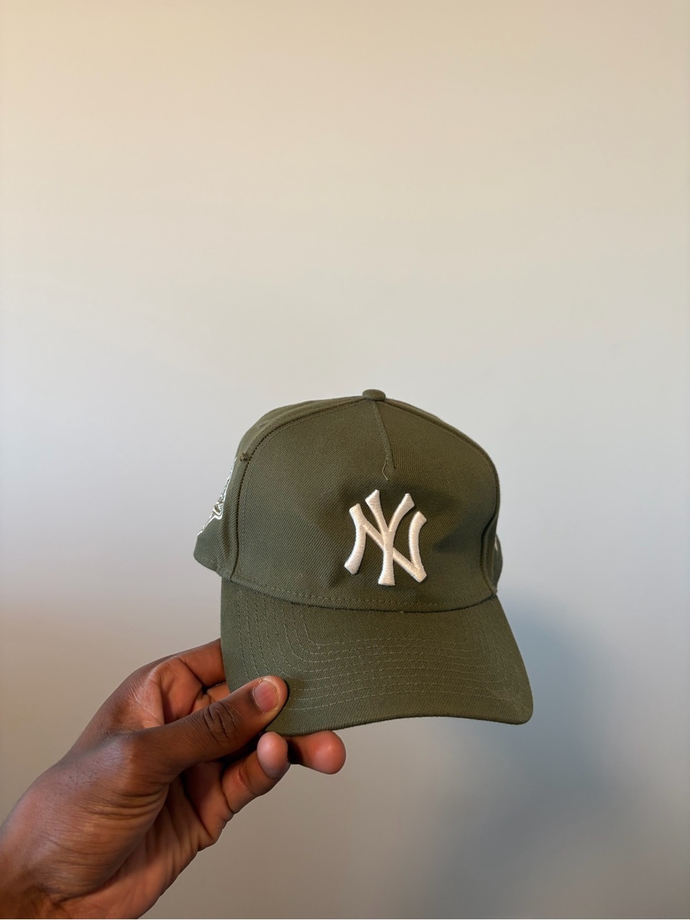 New Era Olive Green NY Embroidered Baseball Cap